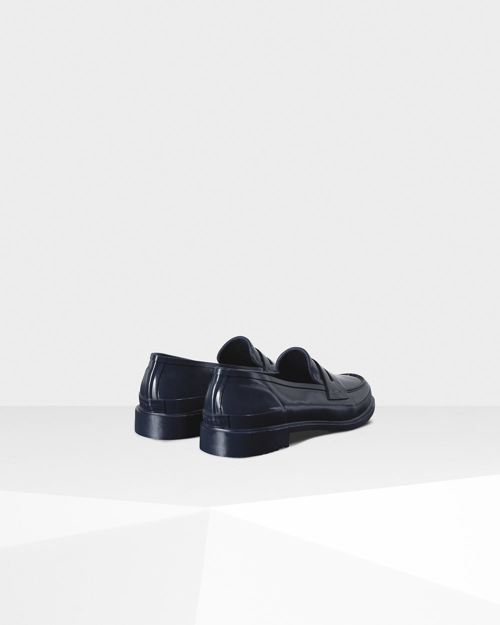 Women Hunter Original Gloss Penny | Loafers Navy | NZ-68549-QASX